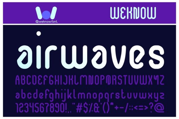 Airwaves: A Modern Display Font for Editorial Design
