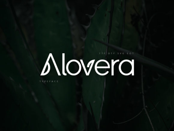 Alovera: The Techno Display Font for High-Impact Campaigns