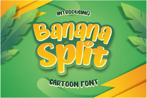 Banana Split Cartoon: A Vibrant Display Typeface for Editorial Design