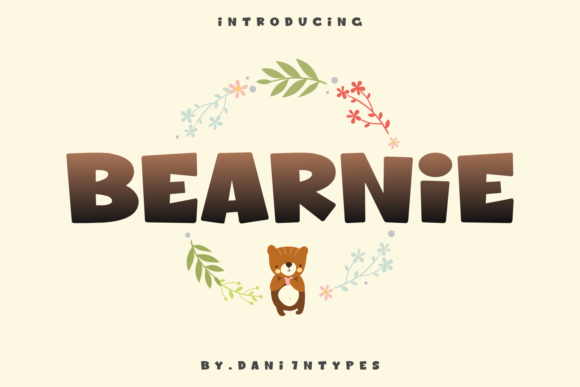 Bearnie: A Thick Display Font for Playful Editorial Design