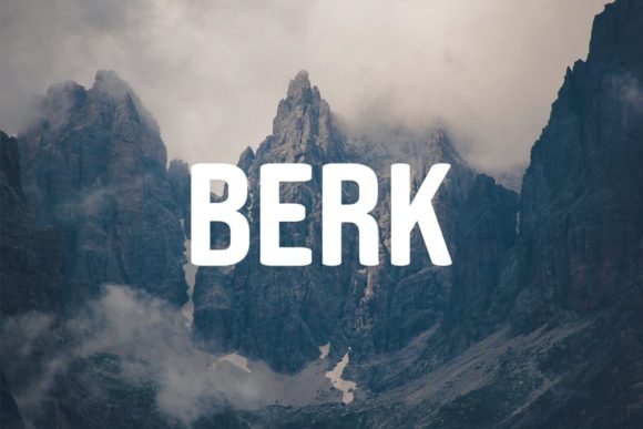 Berk: The Modern Display Font for Smart Branding Projects