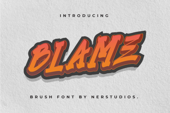 Blame: The Futuristic Graffiti Typeface for Bold Branding