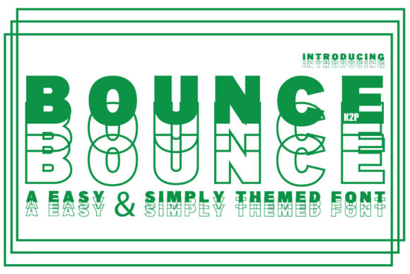 Bounce: The Ultimate Bold Display Font for Speed and Style