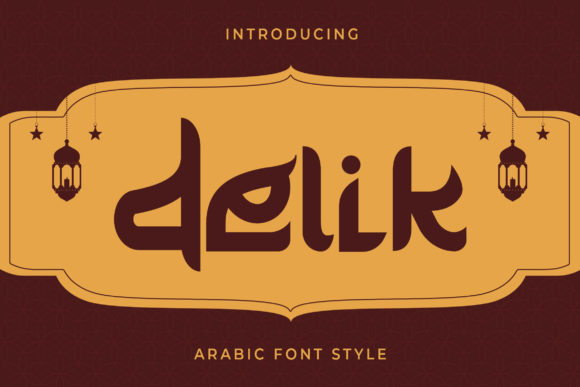 Delik: A Unique Display Font for Arabic-Inspired Branding