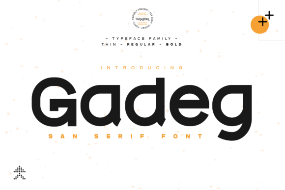 Gadeg: The Bold Display Font for Trendy Crafts