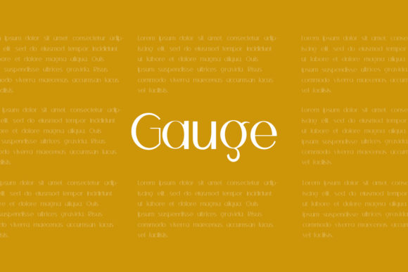 Gauge: The Modern Display Typeface for High-Impact Campaigns