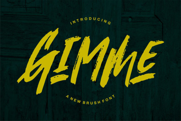 Gimmi: The Urban Brushed Display Font for Modern Web Design
