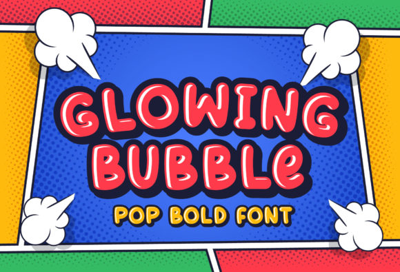 Glowing Bubble: The Retro Display Font for Bold Craft Projects