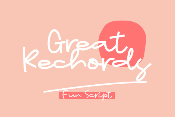 Great Rechords: The Modern Display Font for Bold Branding