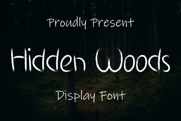 Hidden Woods: A Spooky Display Font for Editorial Design