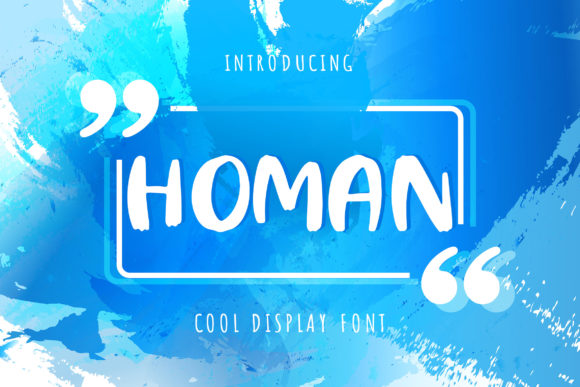 Homan: The Friendly Display Font for Polished Brand Identity