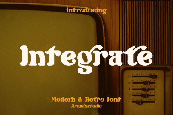 Integrate: A Modern Display Font for Editorial Design