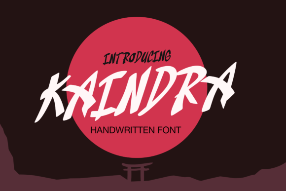 Kaindra: A Japanese Inspired Display Font for Bold Branding
