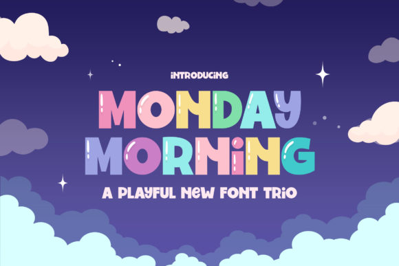 Monday Morning: A Playful Display Font for Editorial Design