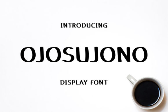 Ojosujono: A Balanced Display Typeface for Editorial Projects