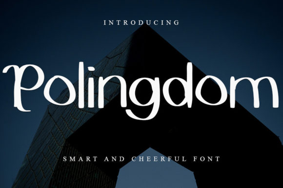 Polingdom: The Smart Display Font for Creative Product Designers