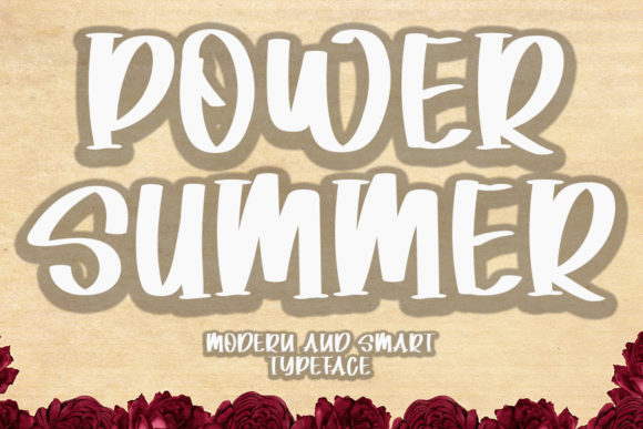 Power Summer: A Bold Display Font for Crafters and Sellers