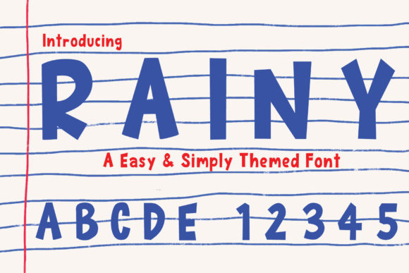Rainy: A Thick Display Font for Bold Editorial Design