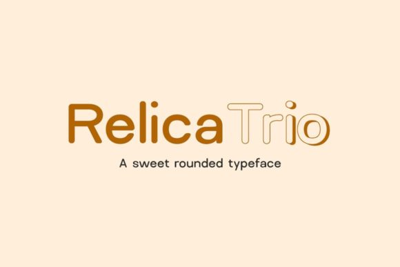 Relica Trio: A Sweet Display Typeface for Editorial Design