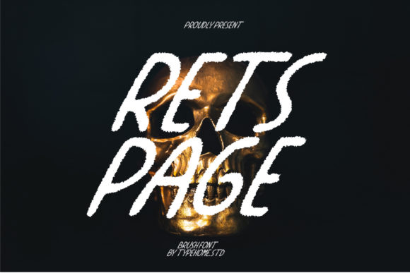 Retspage: A Brushed Display Typeface for Modern Web Design