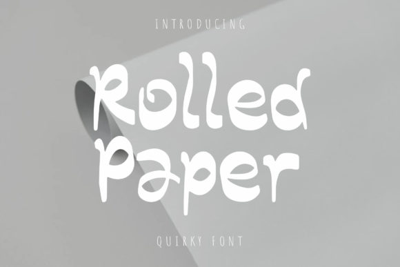 Rolled Paper: The Quirky Display Font for Bold Branding
