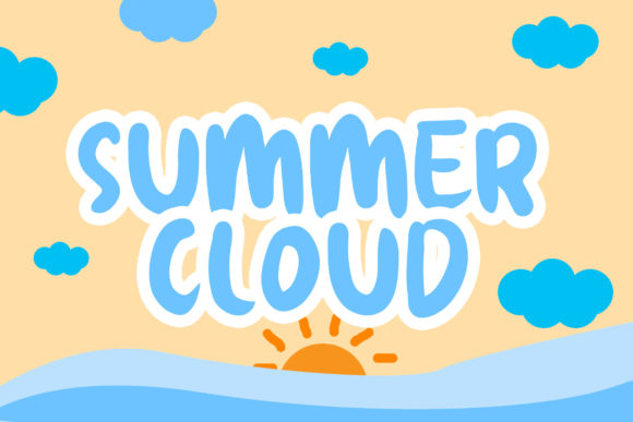 Summer Cloud: The Perfect Display Font for Kids' Shop Designs
