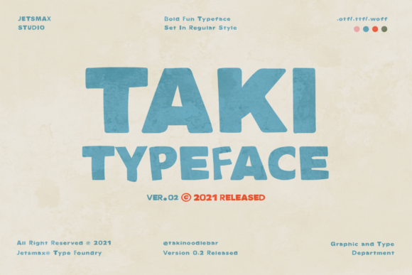 Taki Vintage Display Font for Bold Branding