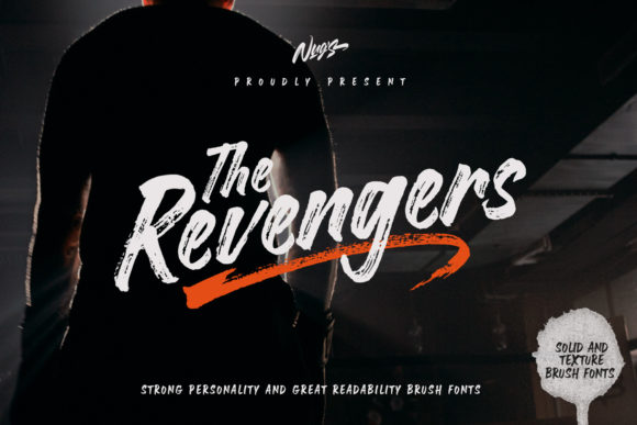 The Revengers: A Brushed Display Typeface for Bold Editorial Design