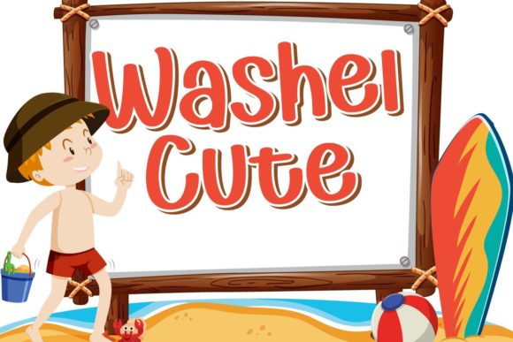 Washel Cute: The Friendly Typeface for Joyful Brand Identity