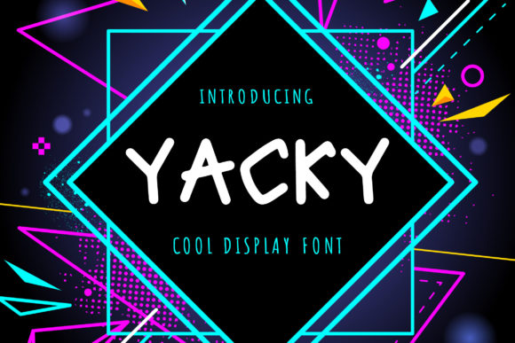 Yacky: A Geometric Display Font for Modern Editorial Design